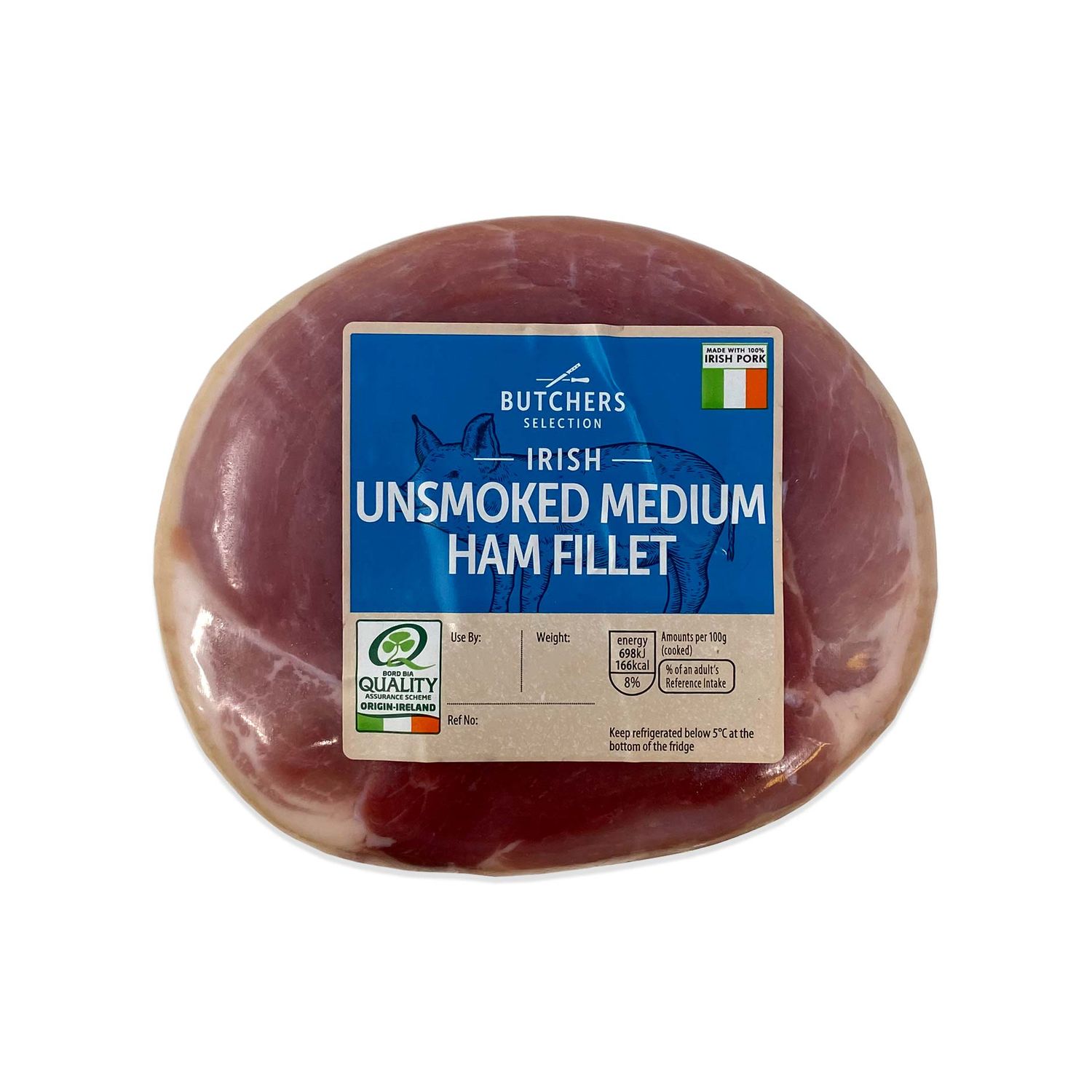 Irish Unsmoked Medium Ham Fillet 1 5kg Butcher S Selection Aldi Ie